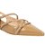 Sapatilha Slingback Tiras Fivelas Ecolux Luiza Barcelos Camel - Imagem 4