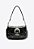 Bolsa Feminina Pequena Couro Texas Fivela Croco Schutz Preto - Imagem 1