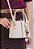 Bolsa Média Lolla Tiracolo Adereços Croco Vicenza Off White - Imagem 5