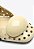 Sapatilha Margot Slingback Salto Bloco Perfuros Verniz Alça Vicenza Off White - Imagem 6