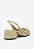 Sapatilha Margot Slingback Salto Bloco Perfuros Verniz Alça Vicenza Off White - Imagem 3