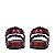 Papete Serena Merlot Tiras Velcro Paula Torres Marsala - Imagem 3