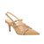 Scarpin Slingback Salto Médio Tiras Fivelas Luiza Barcelos Camel - Imagem 2