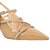 Scarpin Slingback Salto Médio Tiras Fivelas Luiza Barcelos Camel - Imagem 4