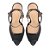 Scarpin Salto Alto Peep Toe Malha Alça Luiza Barcelos Preto - Imagem 7