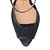 Scarpin Salto Alto Peep Toe Malha Alça Luiza Barcelos Preto - Imagem 6