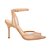 Scarpin Salto Alto Peep Toe Malha Alça Luiza Barcelos Nude - Imagem 1