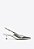 Scarpin Slingback Marajó Salto Baixo Fivela Verniz Vicenza Prata - Imagem 1