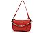 Bolsa Feminina Pequena Couro Alça Corrente Logo Schutz Vermelho - Imagem 1