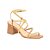 Sandália Salto Bloco Médio Tiras Spikes Luiza Barcelos Camel - Imagem 2