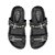 Papete Feminina Tiras Spikes Couro Luiza Barcelos Preto - Imagem 6