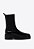 Bota Solado Prataforma Triangle Verniz Schutz Preto - Imagem 1