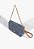 Bolsa Feminina Pequena Shoulder Dupla Alça Jeans Corrente Schutz Azul - Imagem 2