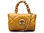 Bolsa Feminina Pequena Metalassê Alça Corrente Logomania Vicenza Amarelo - Imagem 1