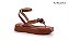 Rasteira Clara Plataforma Fivela Flor Oasis Specchio Brand - Imagem 1