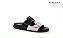Papete Flat Sofia Cobra/Metalizada Fivela Oasis Specchio Brand - Imagem 1