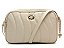 Bolsa Feminina Média Couro Pingente Logomania Vicenza Off White - Imagem 1