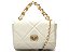 Bolsa Média Couro Metalassê Alça Corrente Logomania Vicenza Off White - Imagem 1