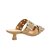 Scarpin Mule Salto Baixo Fivelas Tiras Luiza Barcelos Bege - Imagem 3