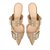 Scarpin Mule Salto Baixo Fivelas Tiras Luiza Barcelos Bege - Imagem 6