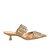 Scarpin Mule Salto Baixo Fivelas Tiras Luiza Barcelos Bege - Imagem 1