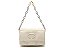 Bolsa Pequena Couro Alça Fina Corrente Logomania Vicenza Off White - Imagem 1