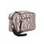 Bolsa Feminina Média Couro Alça Corrente Spikes Metalcolor Luiza Barcelos Chumbo - Imagem 2