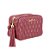 Bolsa Feminina Média Matelassê Verniz Logo Luiza Barcelos Marsala - Imagem 2