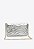 Bolsa Feminina Média Couro Alça Corrente Logomania Metalcolor Vicenza Prata - Imagem 3