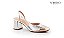 Scarpin Victoria Salto Bloco Metal Oasis Specchio Brand - Imagem 2