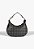 Bolsa Feminina Média Couro Triangle Hobo Dupla Alça Schutz Preto - Imagem 3