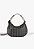 Bolsa Feminina Média Couro Triangle Hobo Dupla Alça Schutz Preto - Imagem 1