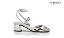Scarpin Eugênia Bico Quadrado Strass Momentos 2 Specchio Brand - Imagem 1