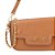 Bolsa Feminina Média Couro Alça Corrente Logo Luiza Barcelos Camel - Imagem 4