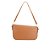 Bolsa Feminina Média Couro Alça Corrente Logo Luiza Barcelos Camel - Imagem 3
