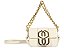 Bolsa Feminina Pequena Couro Alça Fina Corrente Logomania Schutz Off White - Imagem 1