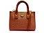 Bolsa Feminina Pequena Tote Couro Logo Schutz Camel - Imagem 1