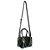 Bolsa Feminina Pequena Couro Verniz Chaveiro Cadarço Luiza Barcelos Preto - Imagem 6