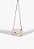 Bolsa Feminina Média Couro Metalassê 944 Alça Corrente Schutz Off White - Imagem 2