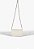 Bolsa Feminina Média Couro Metalassê 944 Alça Corrente Schutz Off White - Imagem 3