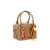 Bolsa Feminina Pequena Couro Coração Love Cadarço Luiza Barcelos Camel - Imagem 2