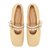Sapatilha Bico Quadrado Tiras Fivela Palha Luiza Barcelos Off White - Imagem 6