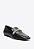 Mocassim salto Baixo Brilho Couro Schutz Preto - Imagem 2