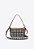 Bolsa Feminina Couro Pequena Tiracolo Triangle Schutz Preto - Imagem 3
