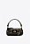 Bolsa Pequena Croco Alça Corrente Fivelas Logomania Vicenza Preto - Imagem 1