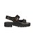 Papete Rebites Velcro Tratorada Luiza Barcelos Preto - Imagem 1