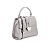 Bolsa Feminina Pequena Couro Cobra Metalcolor Luiza Barcelos Chumbo - Imagem 2