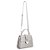 Bolsa Feminina Pequena Couro Cobra Metalcolor Luiza Barcelos Chumbo - Imagem 7