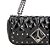 Bolsa Pequena Spiker Verniz Couro Luiza Barcelos Preto - Imagem 5