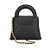 Bolsa Pequena Matelassê Couro Luiza Barcelos Preto - Imagem 3